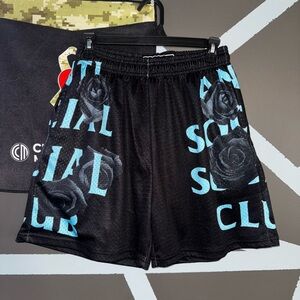Anti Social Social Club Rose Blue Camo Mesh Shorts - Eric CPFM ASSC
